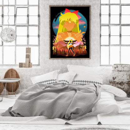 Sailor Moon - Full Round Drill Diamond Painting 30*40CM
