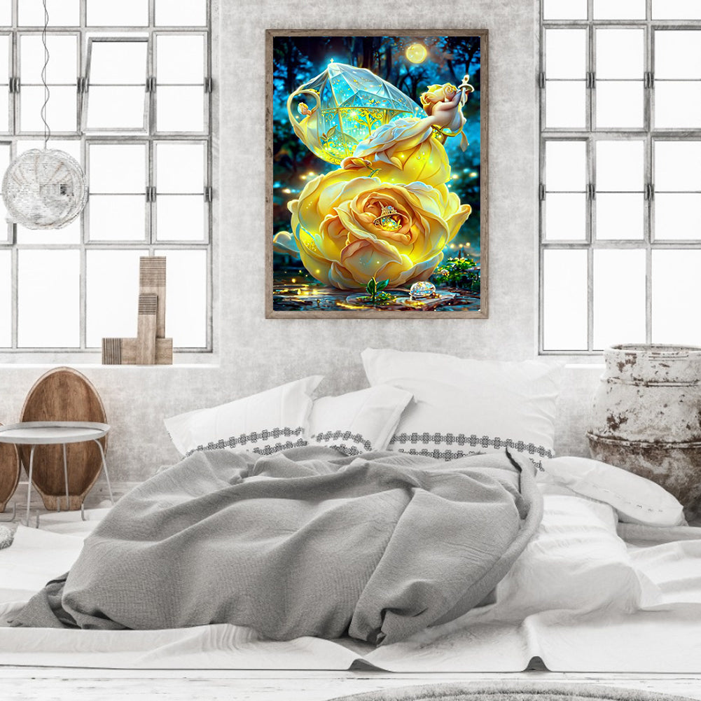 Bouquet Flowers - Full Round Drill Diamond Painting 30*40CM