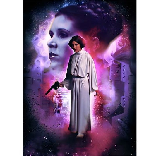 Star Wars - Princess Leia - Full Round Drill Diamond Painting 30*40CM