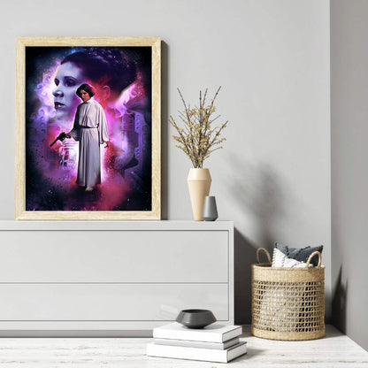 Star Wars - Princess Leia - Full Round Drill Diamond Painting 30*40CM