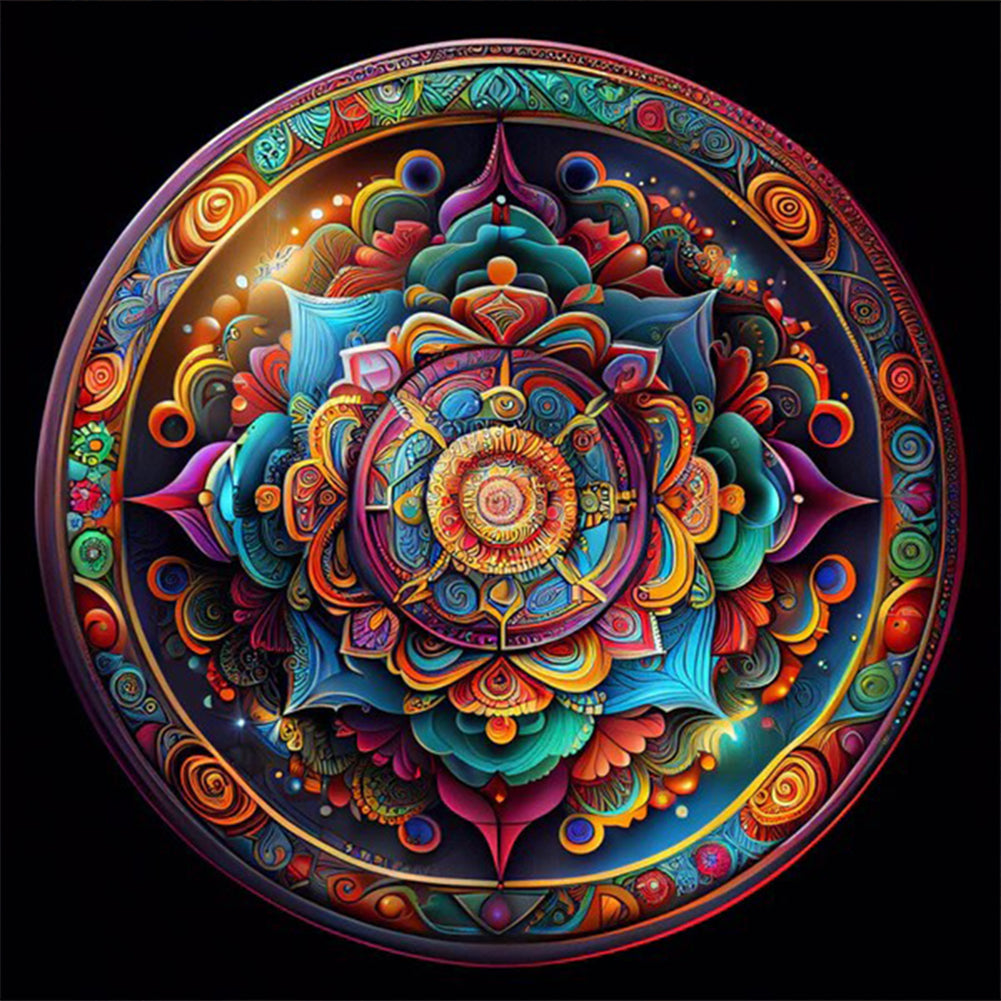 Mandala - Full Round Drill Diamond Painting 30*30CM