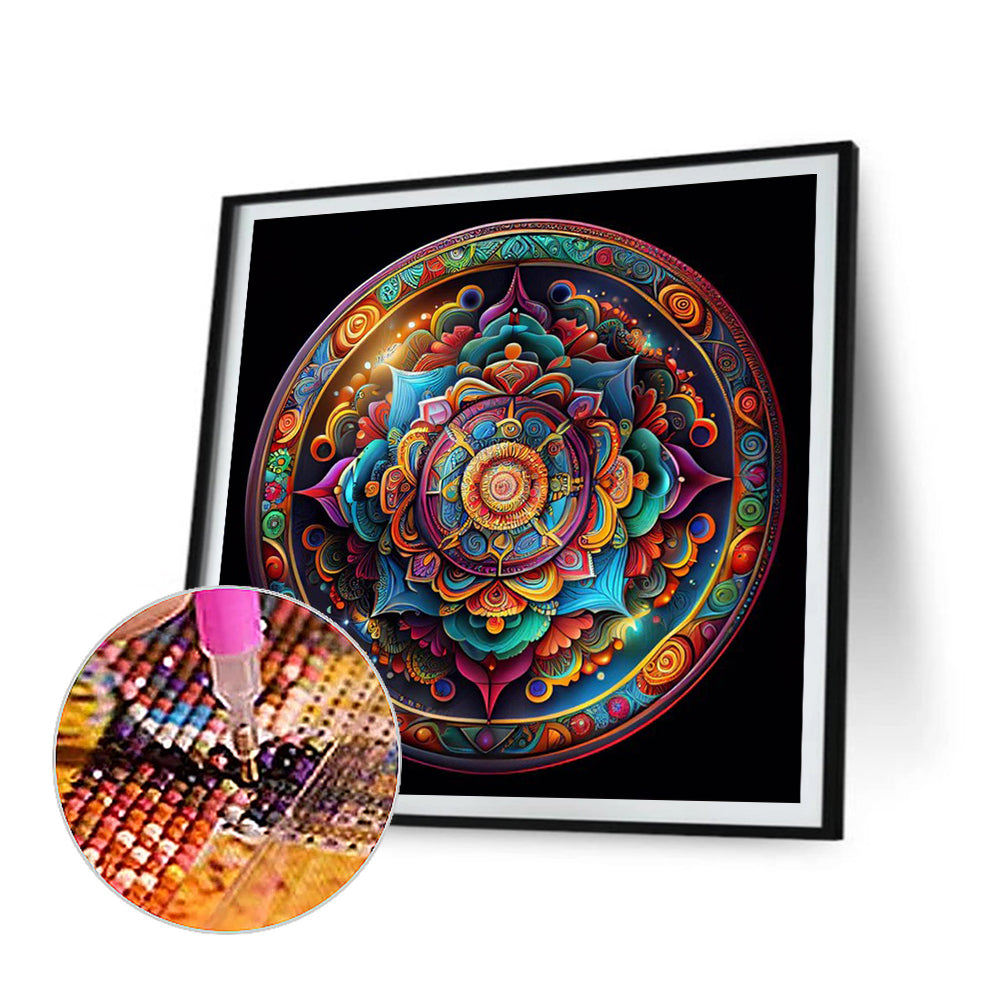 Mandala - Full Round Drill Diamond Painting 30*30CM