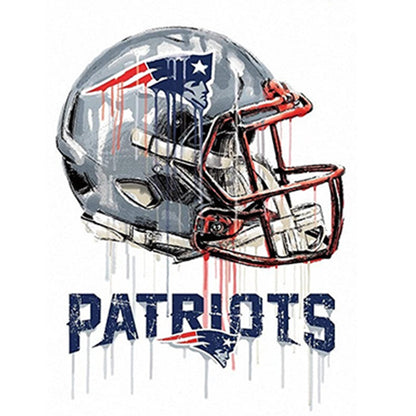 New England Patriots Football Team - Full Round Drill Diamond Painting 30*30CM