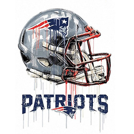 New England Patriots Football Team - Full Round Drill Diamond Painting 30*30CM