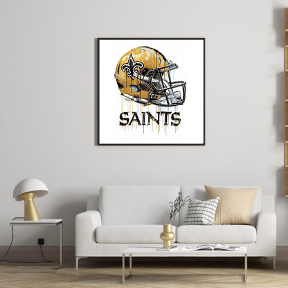 New Orleans Saints Football Team - Full Round Drill Diamond Painting 30*30CM