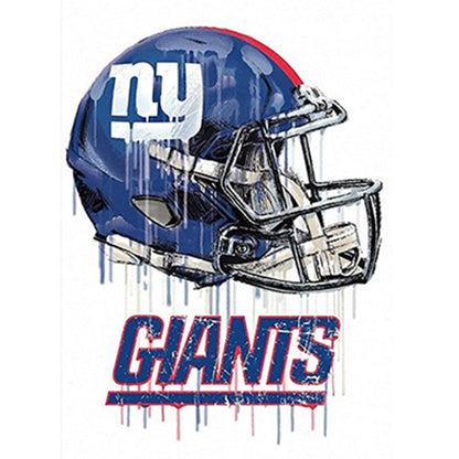 New York Giants Football Team - Full Round Drill Diamond Painting 30*30CM