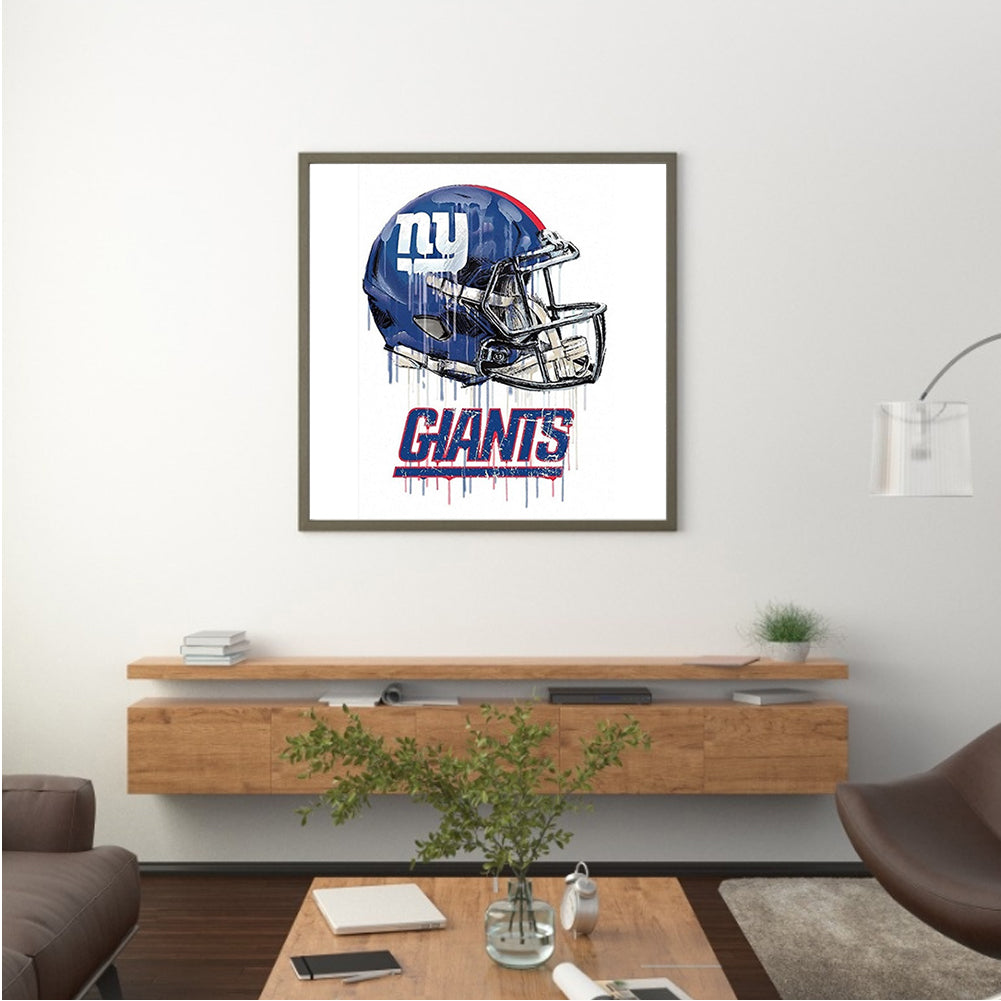 New York Giants Football Team - Full Round Drill Diamond Painting 30*30CM