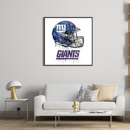 New York Giants Football Team - Full Round Drill Diamond Painting 30*30CM