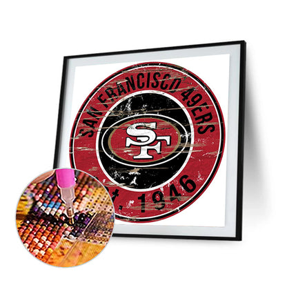 San Francisco 49Ers Football Team - Full Round Drill Diamond Painting 30*30CM