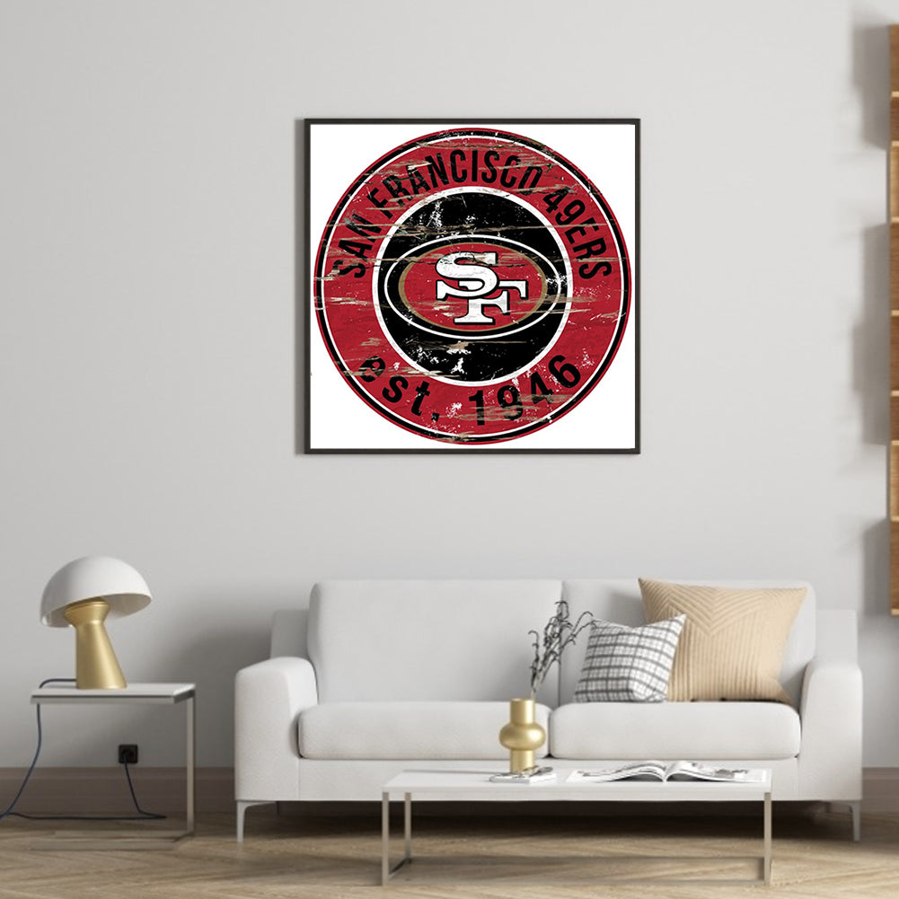San Francisco 49Ers Football Team - Full Round Drill Diamond Painting 30*30CM