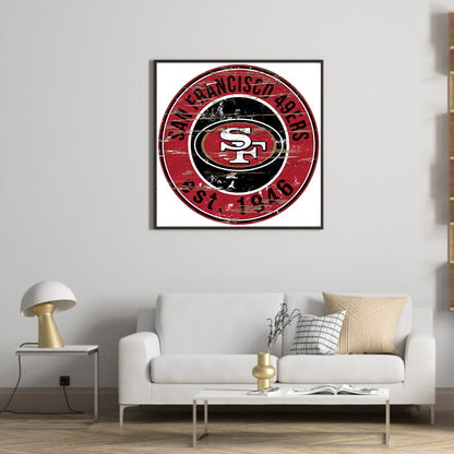 San Francisco 49Ers Football Team - Full Round Drill Diamond Painting 30*30CM
