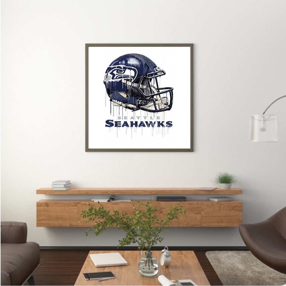 Seattle Seahawks Football Team - Full Round Drill Diamond Painting 30*30CM