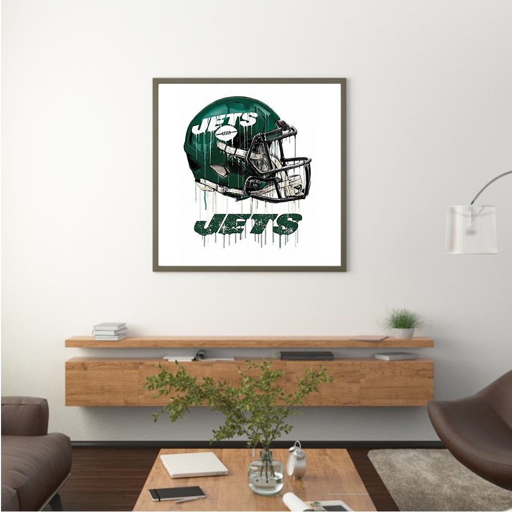 New York Jets Football Team - Full Round Drill Diamond Painting 40*40CM