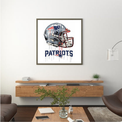 New England Patriots Football Team - Full Round Drill Diamond Painting 50*50CM