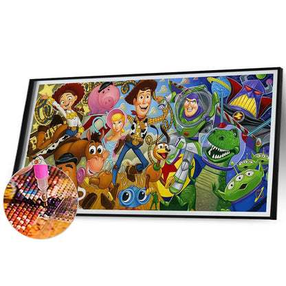 Toy Story - Full Round Drill Diamond Painting 60*30CM
