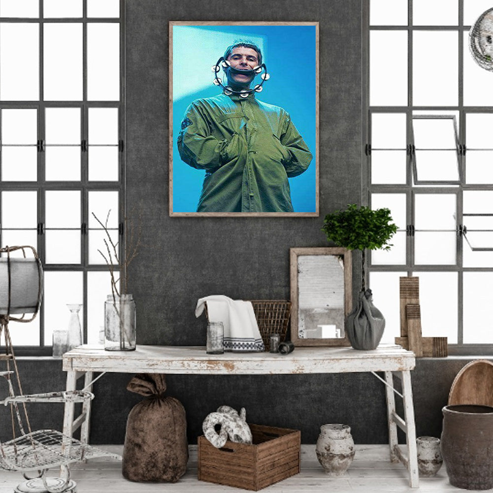 Liam Gallagher - Full Round Drill Diamond Painting 30*40CM