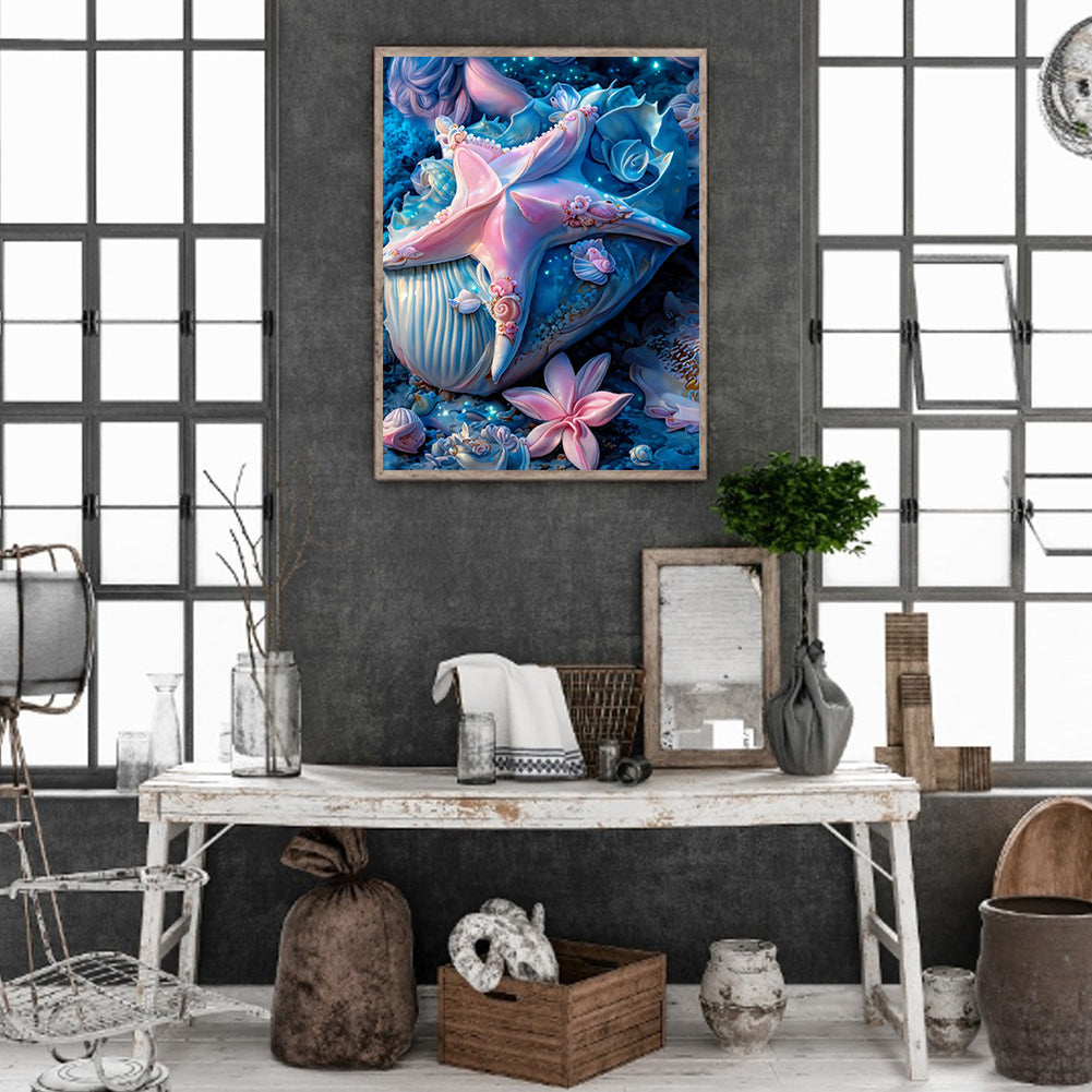 Fantasy Crystal Shell - Full Square Drill Diamond Painting 30*40CM