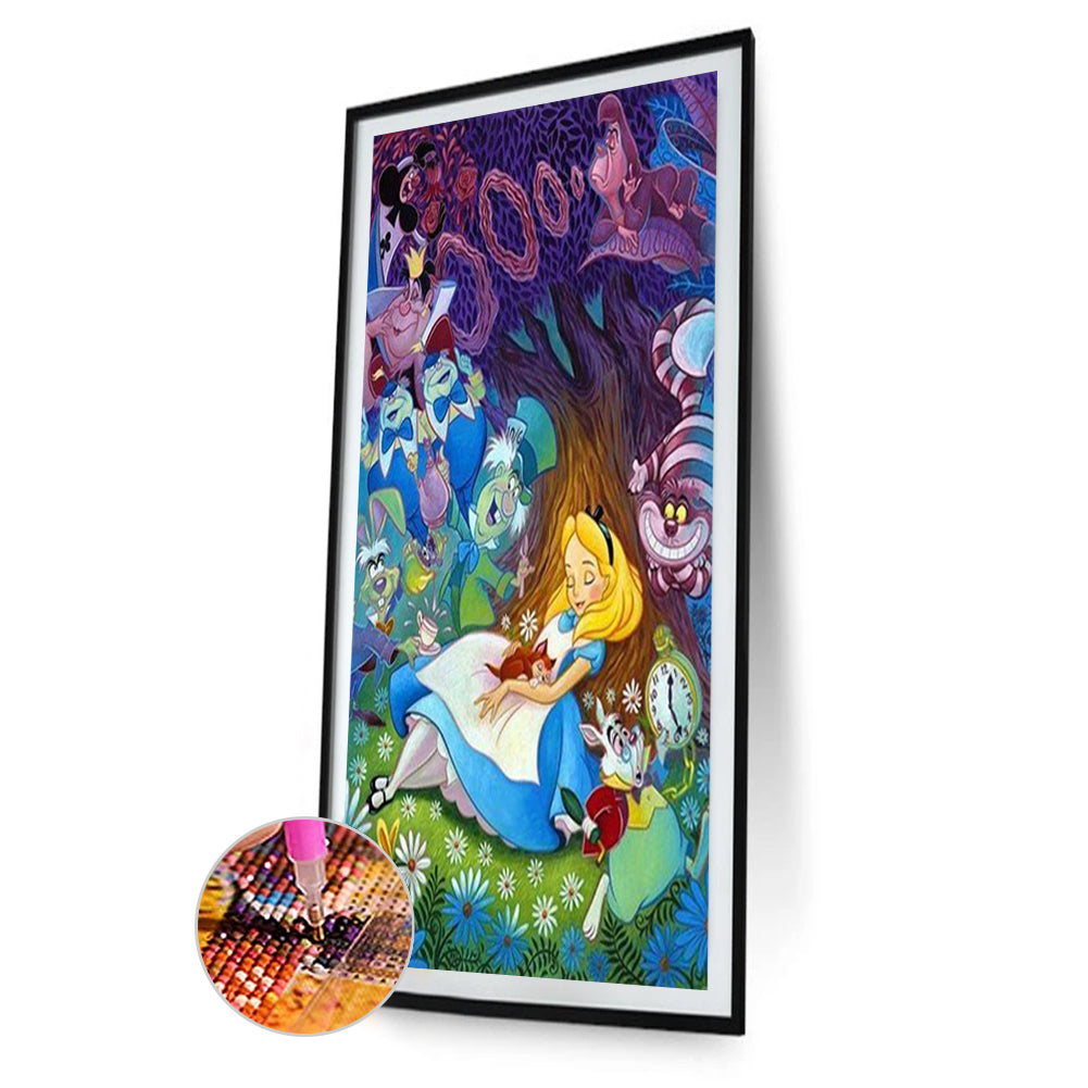 Alice In Wonderland - Full Round Drill Diamond Painting 30*50CM