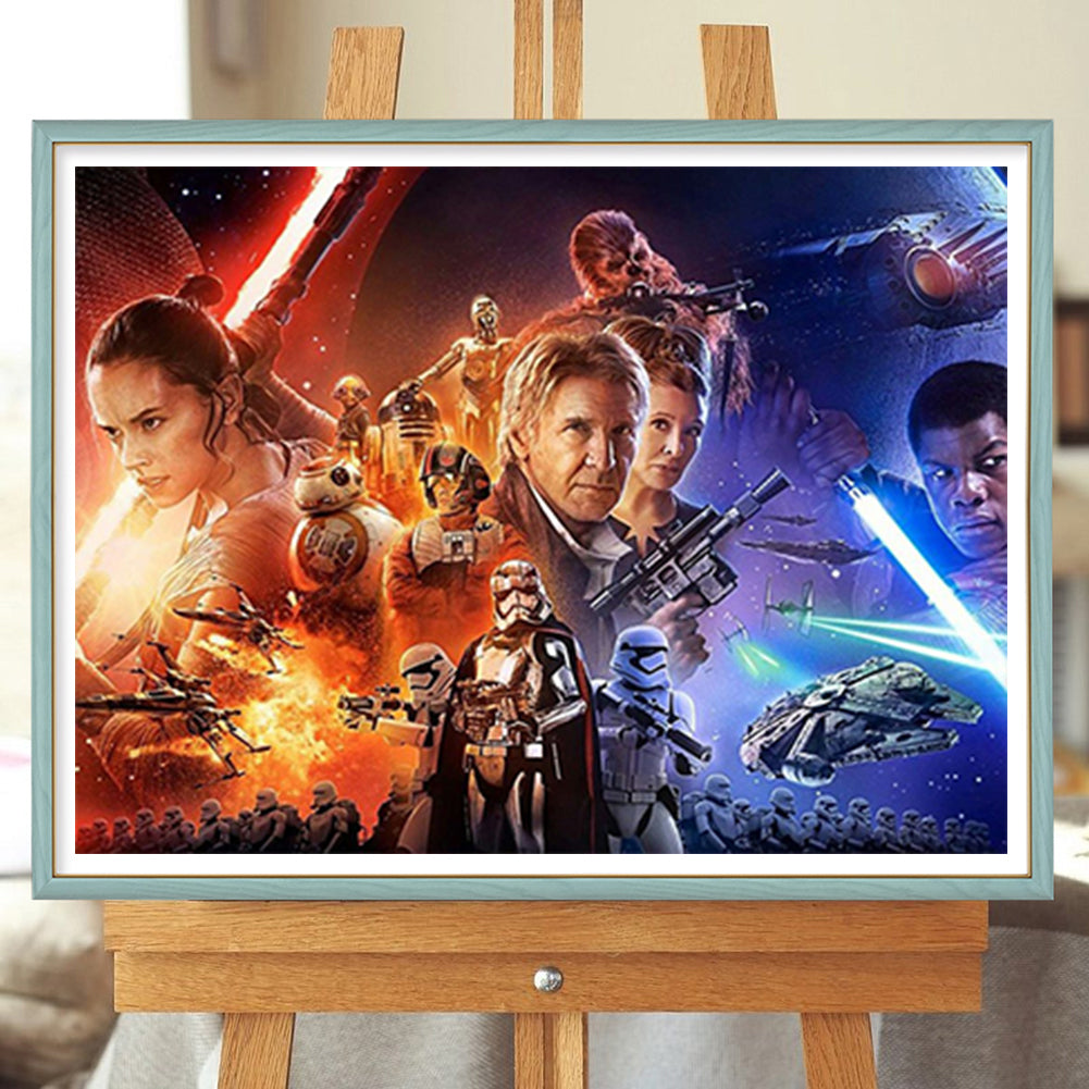 Star Wars: The Rise Of Skywalker - Full Round Drill Diamond Painting 50*40CM