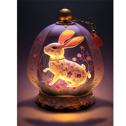 Dream Auspicious Rabbit - Full Round Drill Diamond Painting 30*40CM