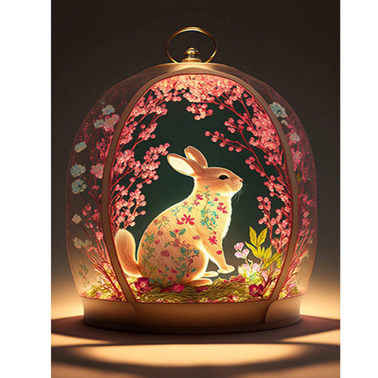 Dream Auspicious Rabbit - Full Round Drill Diamond Painting 30*40CM