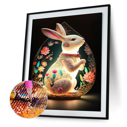 Dream Auspicious Rabbit - Full Round Drill Diamond Painting 30*40CM