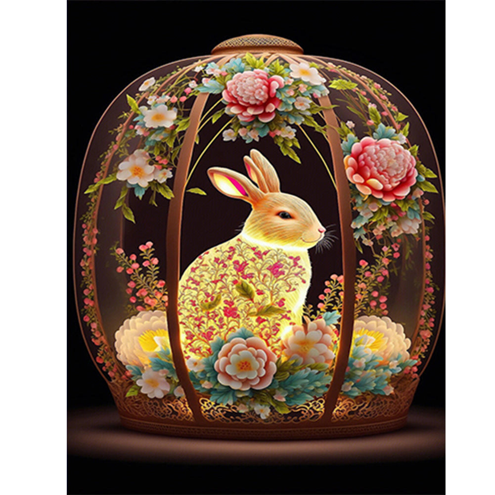 Dream Auspicious Rabbit - Full Round Drill Diamond Painting 30*40CM