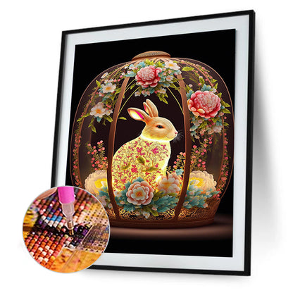 Dream Auspicious Rabbit - Full Round Drill Diamond Painting 30*40CM