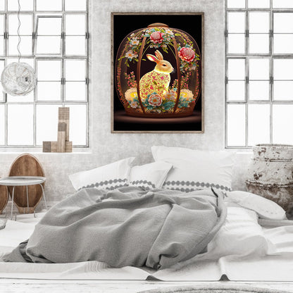 Dream Auspicious Rabbit - Full Round Drill Diamond Painting 30*40CM