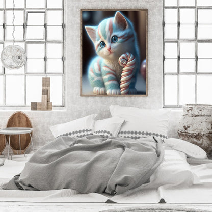 Candy Kitten - Full Round Drill Diamond Painting 30*40CM