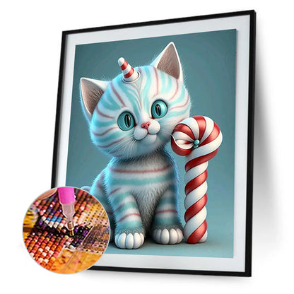 Candy Kitten - Full Round Drill Diamond Painting 30*40CM