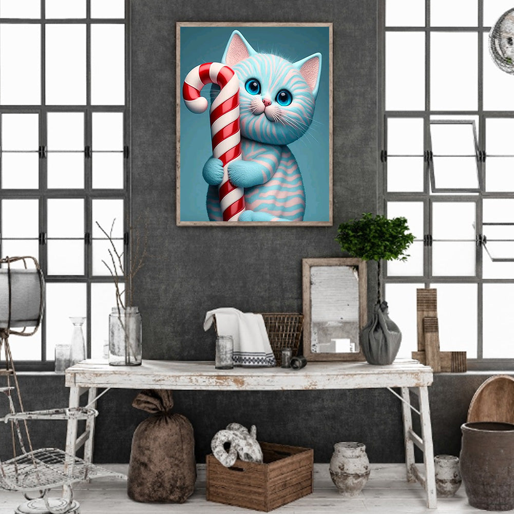 Candy Kitten - Full Round Drill Diamond Painting 30*40CM