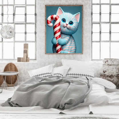 Candy Kitten - Full Round Drill Diamond Painting 30*40CM