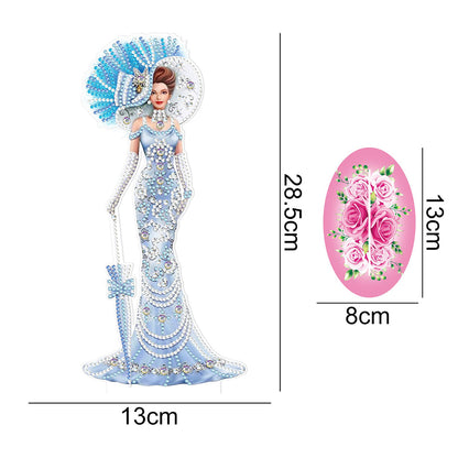 DIY Diamonds Painting Ornaments Handmade Elegant Lady Art Crafts Home Decoration