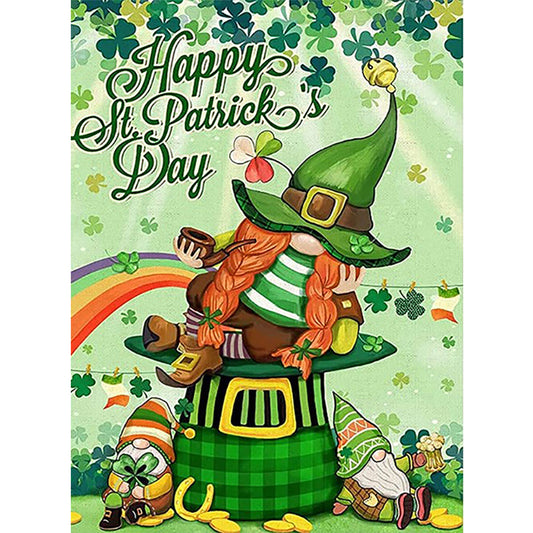 Happy St. Patrick'S Day - Full Round Drill Diamond Painting 30*40CM