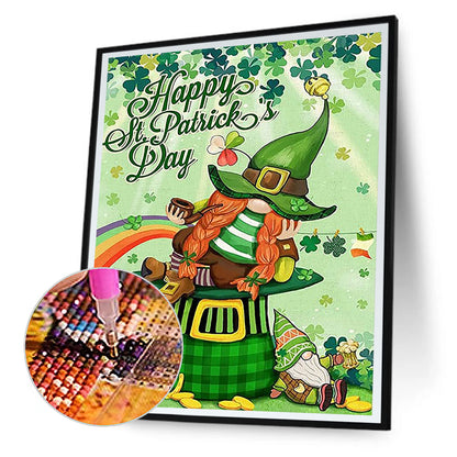 Happy St. Patrick'S Day - Full Round Drill Diamond Painting 30*40CM