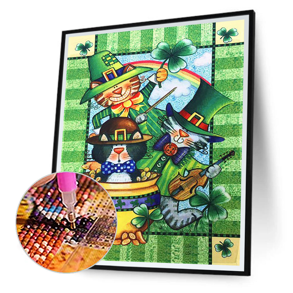Happy St. Patrick'S Day - Full Round Drill Diamond Painting 30*40CM