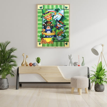 Happy St. Patrick'S Day - Full Round Drill Diamond Painting 30*40CM