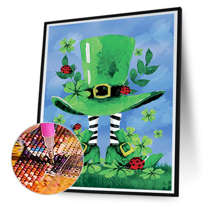 Happy St. Patrick'S Day - Full Round Drill Diamond Painting 30*40CM