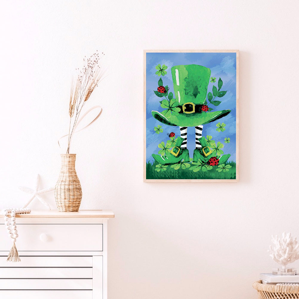 Happy St. Patrick'S Day - Full Round Drill Diamond Painting 30*40CM