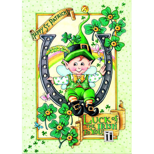 Happy St. Patrick'S Day - Full Round Drill Diamond Painting 30*40CM