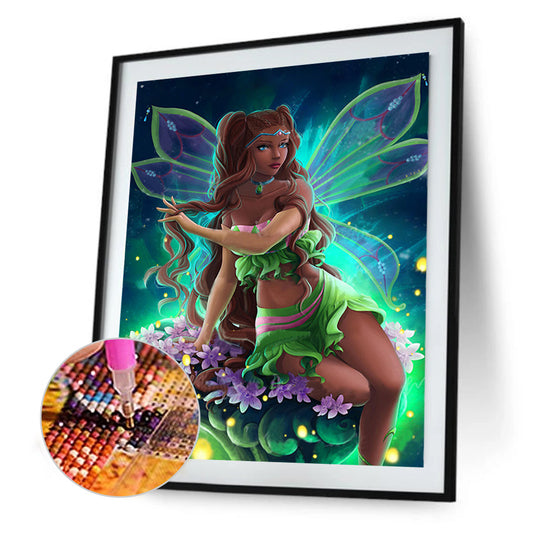 Butterfly Fairy - Full Round Drill Diamond Painting 30*40CM