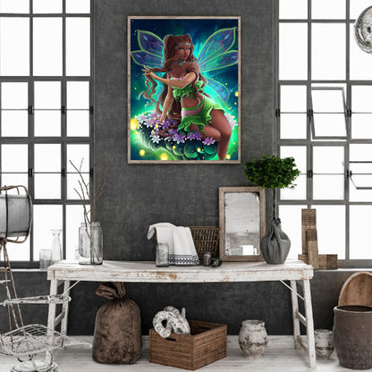 Butterfly Fairy - Full Round Drill Diamond Painting 30*40CM