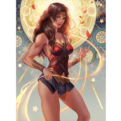 Wonder Woman - Full Round Drill Diamond Painting 30*40CM