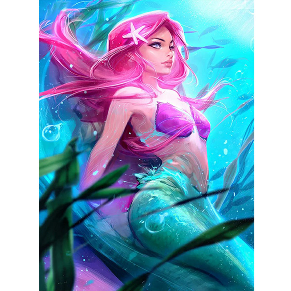 Mermaid - Full Round Drill Diamond Painting 30*40CM