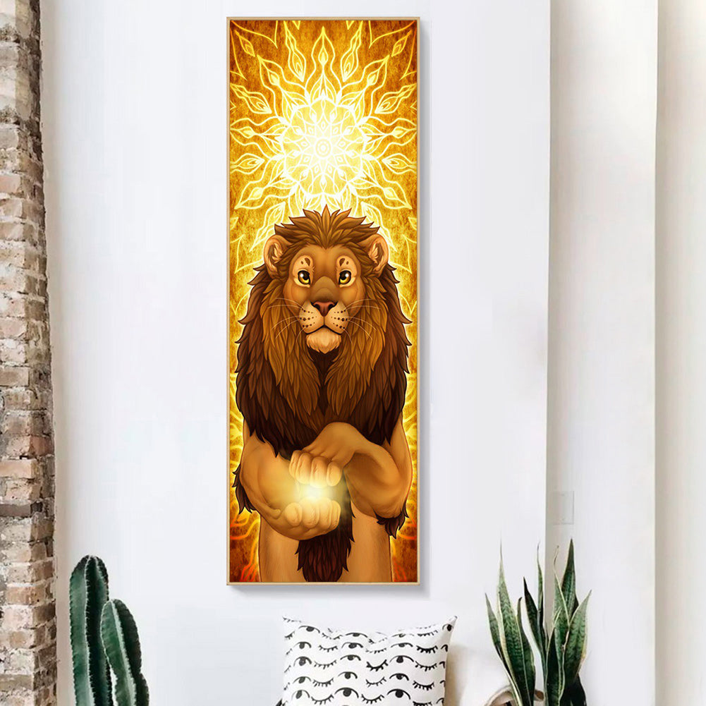 Sun Lion - Full Round Drill Diamond Painting 40*100CM