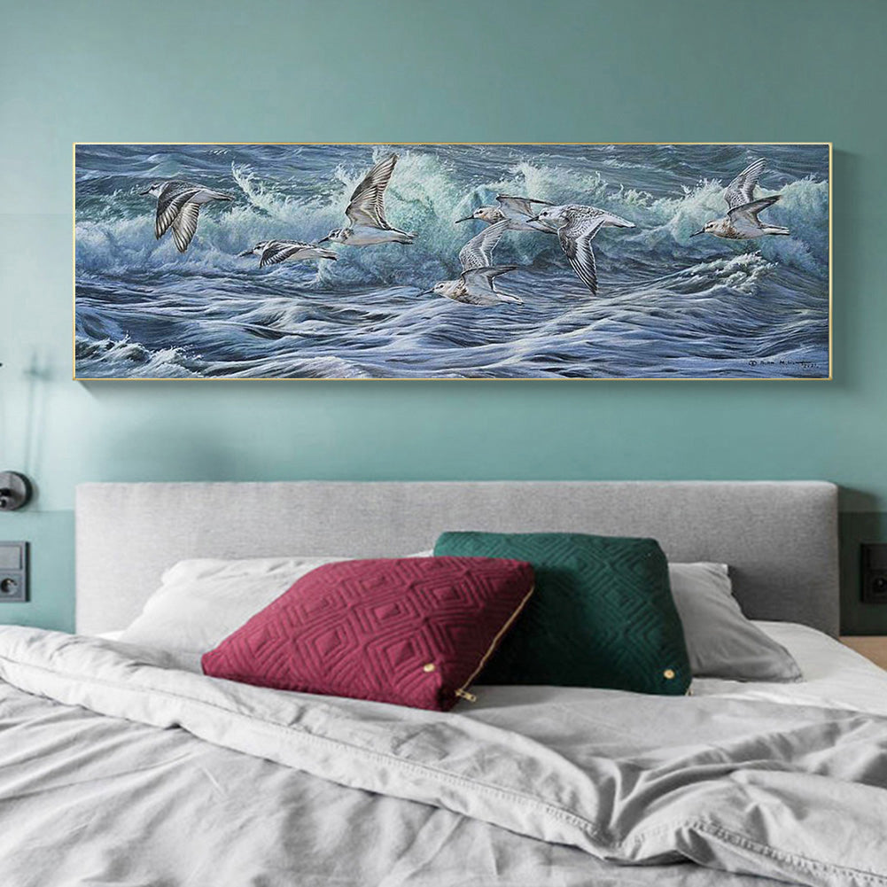 Arctic Bird - Full Round Drill Diamond Painting 90*30CM