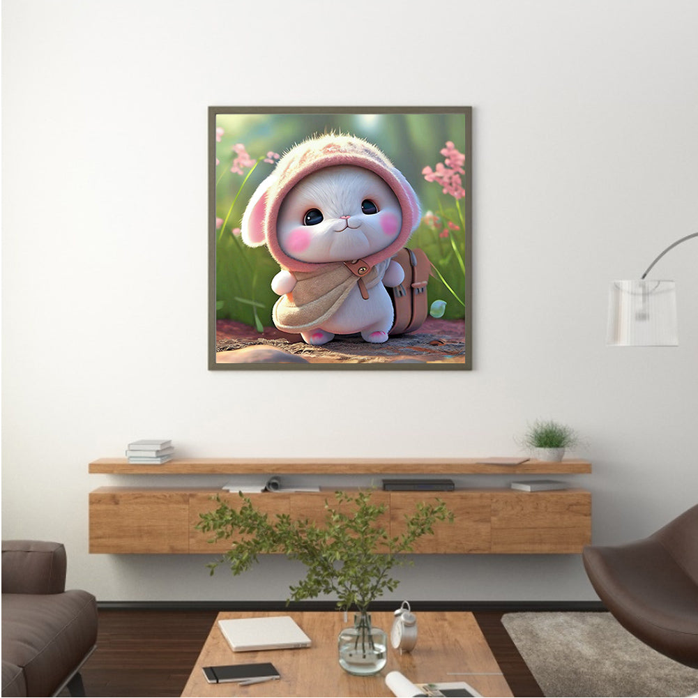 Cute Bunny - Full Round Drill Diamond Painting 30*30CM