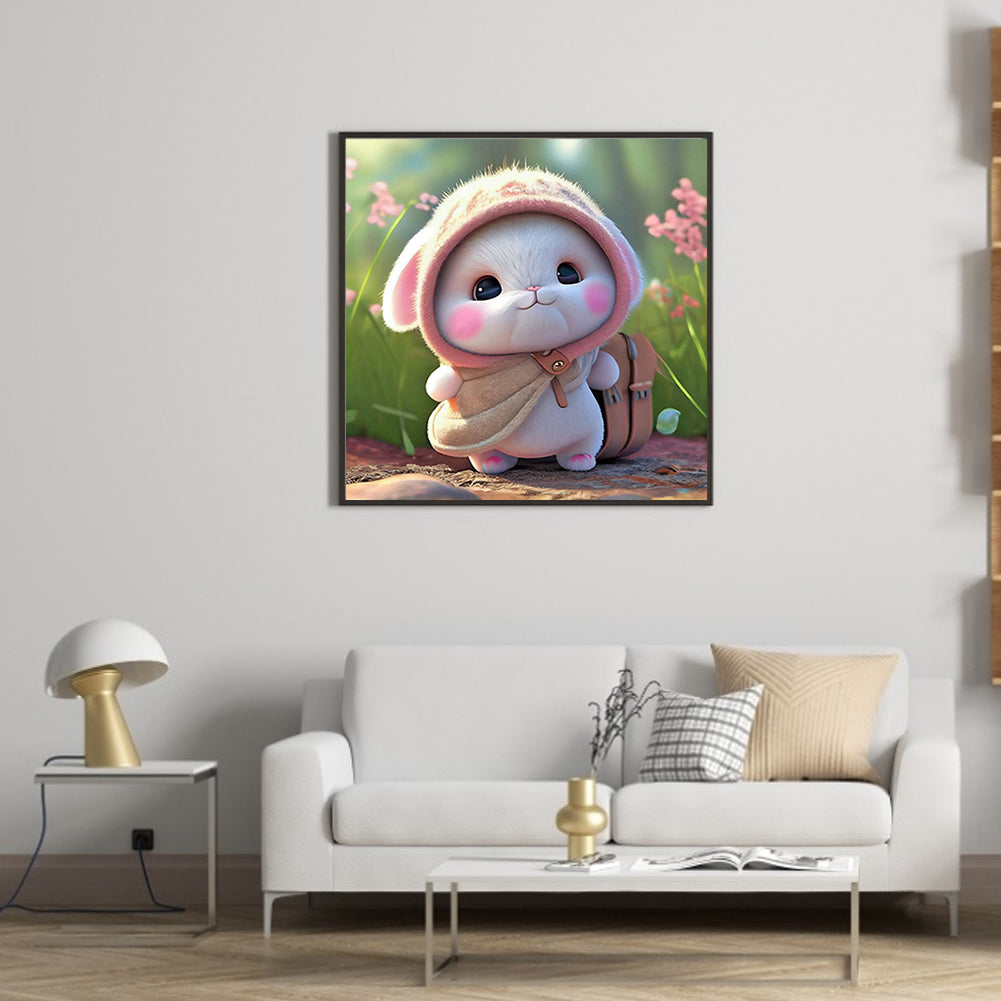 Cute Bunny - Full Round Drill Diamond Painting 30*30CM