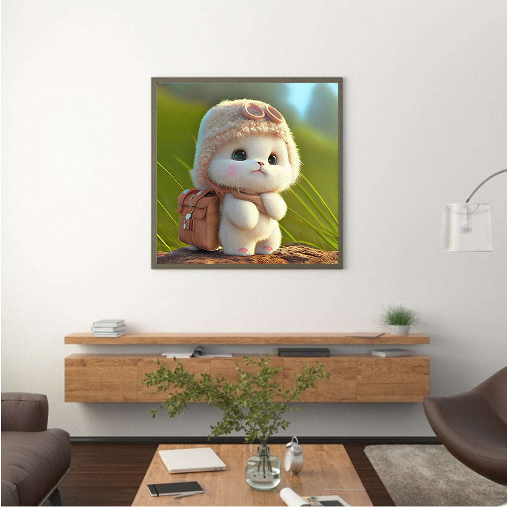 Cute Bunny - Full Round Drill Diamond Painting 30*30CM